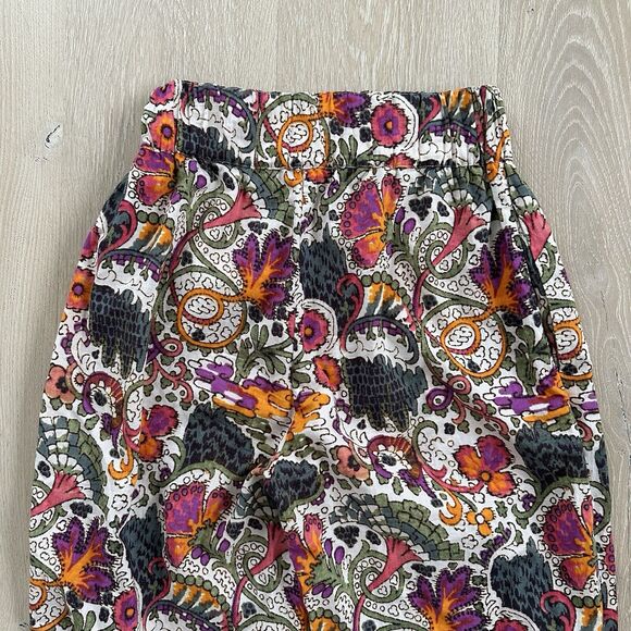 Rhode Pants Joggers Floral Colorful Cotton Boho Beach - Picture 12 of 12